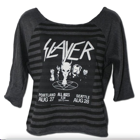 SLAYER Tops - Official SLAYER Portland Seattle 85 Sweatshirt L